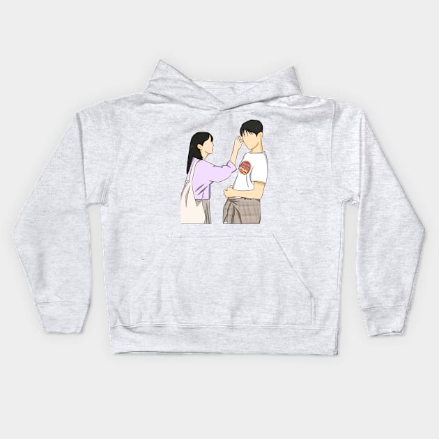 Twinkling Watermelon Kdrama Kids Hoodie by kart-box